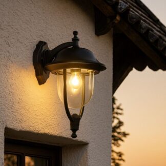 Kinkiet ogrodowy Prince czarny IP54 E27 60W