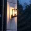 Kinkiet elewacyjny LED Porto II czarny IP65 E27