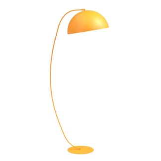 Żółta lampa łukowa Arcos 180 cm z gwintem GX53