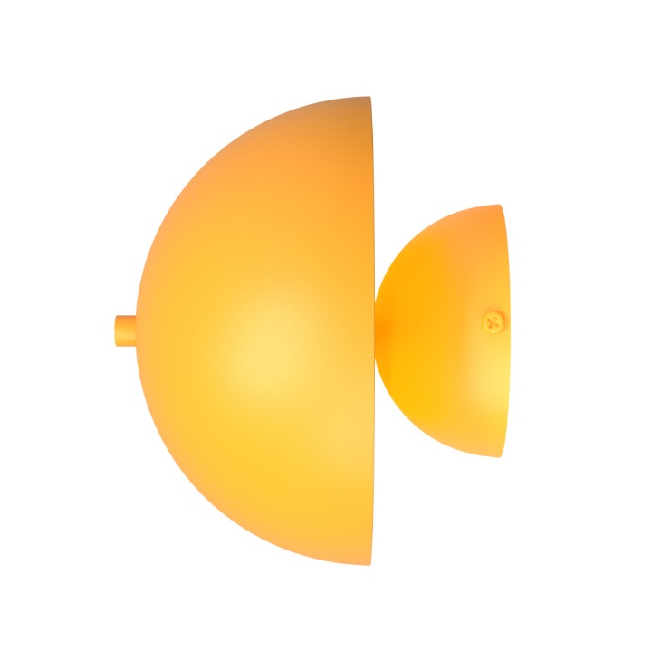 Kinkiet Mush żółto-pomarańczowy G9 8W – dekoracyjne, pośrednie światło