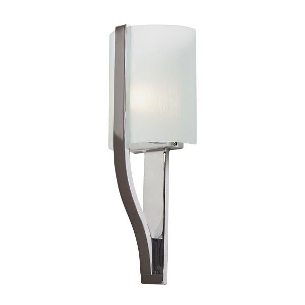Kinkiet łazienkowy Freeport chromowany, mleczne szkło, G9 LED 3.5W, IP44