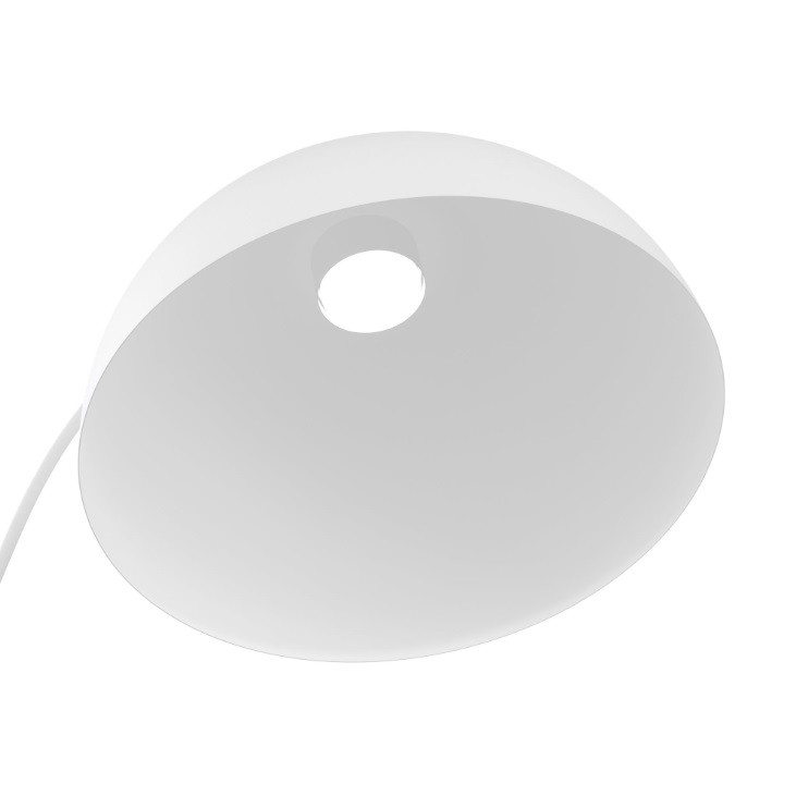 Biała lampa łukowa Arcos 217 cm GX53 12W – skandynawski minimalizm