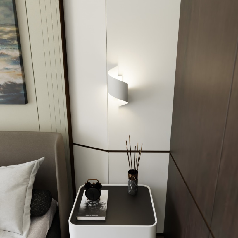 Biały kinkiet Spiner z dwukierunkowym światłem G9 IP20