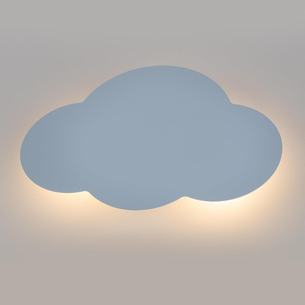 Błękitny kinkiet dziecięcy Cloud G9 IP20 – lampa ścienna w kształcie chmurki