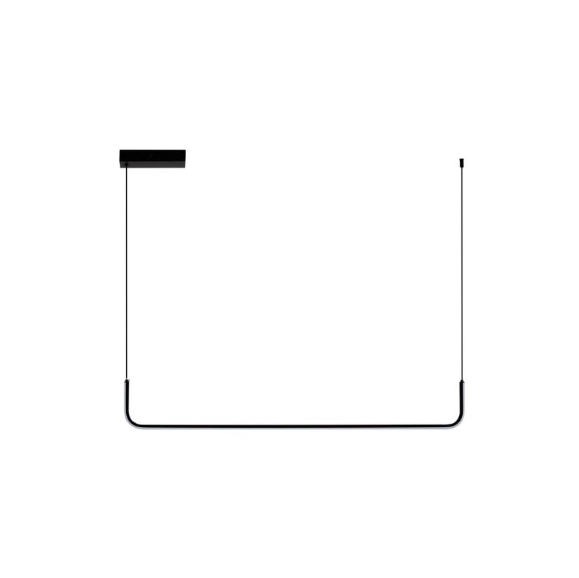 Czarna lampa wisząca LED Lineform 20W 3200K – smukła i nowoczesna