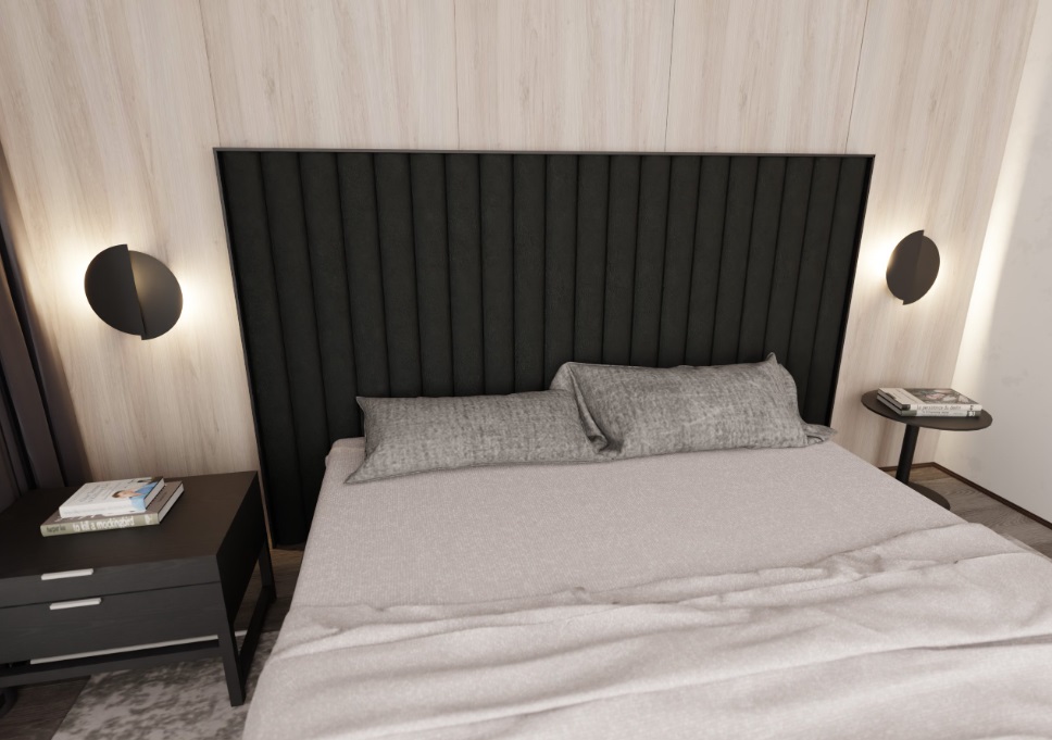 Czarny kinkiet ścienny Emibig Form 9 G9 – płaski, okrągły, nowoczesny design