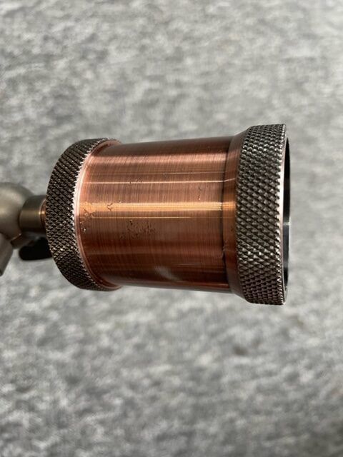 Industrialna lampa sufitowa Hal 5xE27 – antyczna miedź i cyna