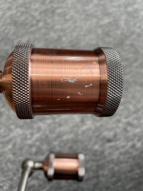 Industrialna lampa sufitowa Hal 5xE27 – antyczna miedź i cyna