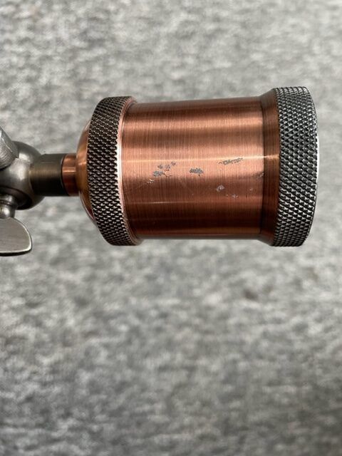 Industrialna lampa sufitowa Hal 5xE27 – antyczna miedź i cyna