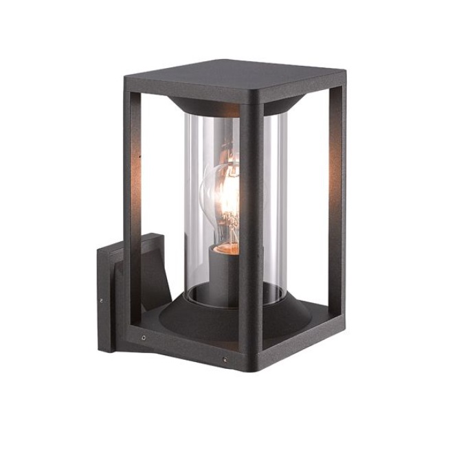 Kinkiet elewacyjny LED Porto II czarny IP65 E27