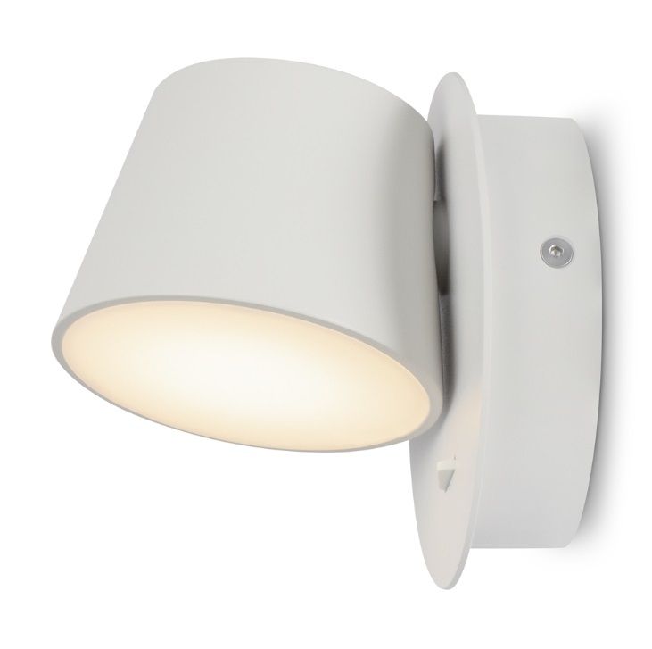 Kinkiet LED Pixel biały 7W 3000K – skandynawski minimalizm z włącznikiem