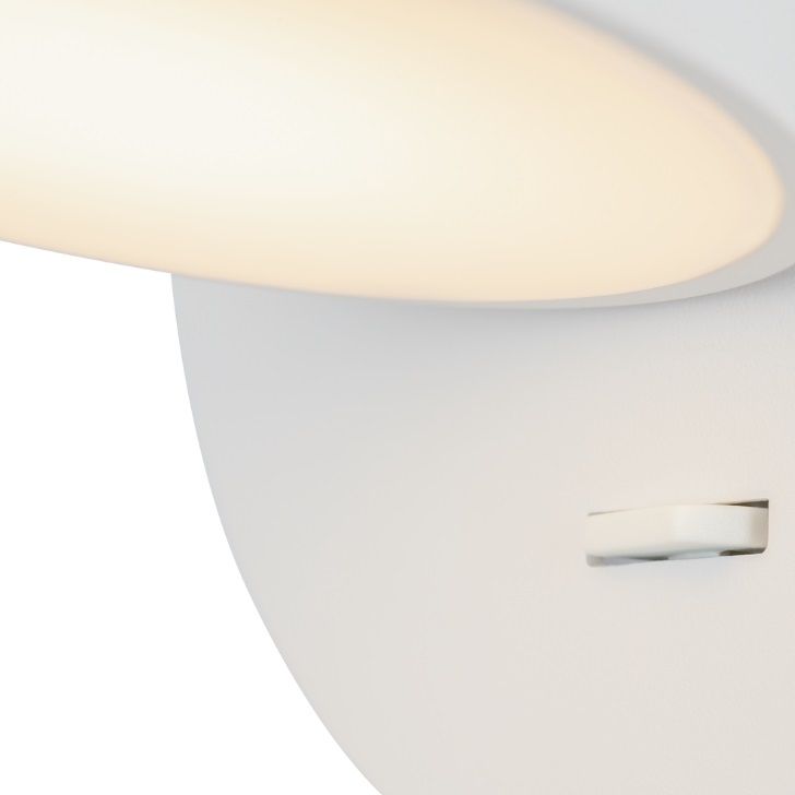 Kinkiet LED Pixel biały 7W 3000K – skandynawski minimalizm z włącznikiem