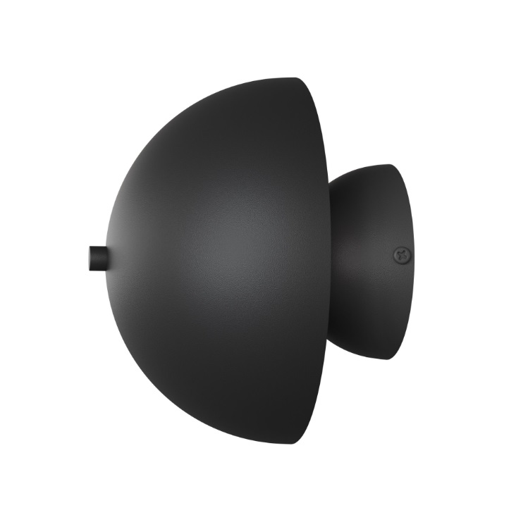 Kinkiet Mush czarny z półkolistym kloszem G9 IP20