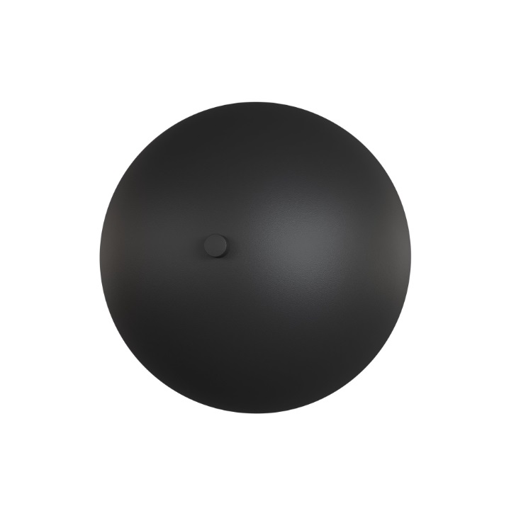 Kinkiet Mush czarny z półkolistym kloszem G9 IP20