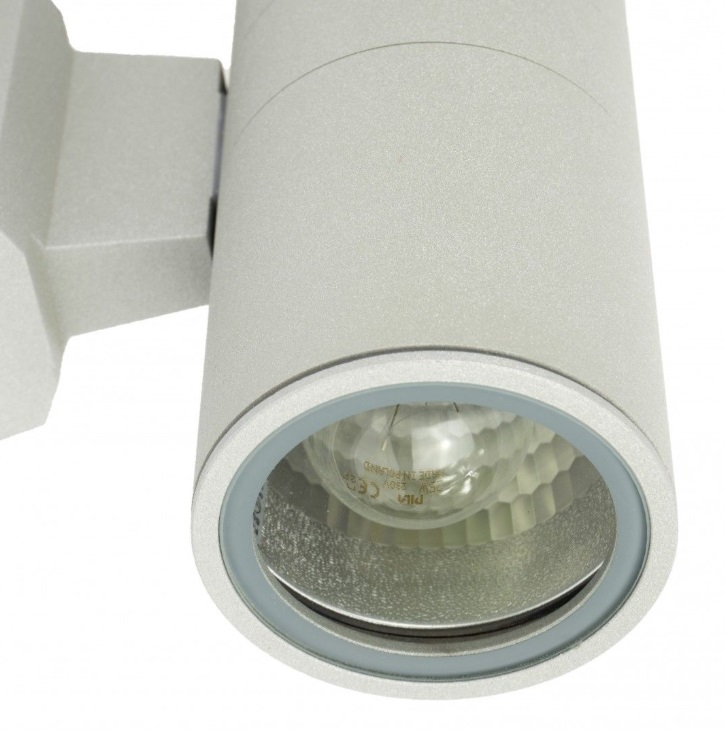 Kinkiet ogrodowy Adela IP54 E27 – aluminiowa lampa ścienna w formie tuby