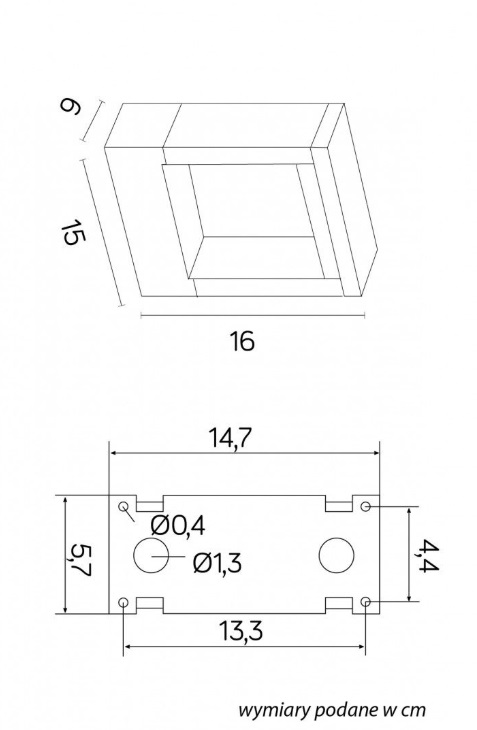 Kinkiet ogrodowy LED Form 7W IP54 antracyt regulowana barwa światła