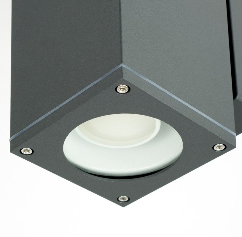 Kinkiet zewnętrzny Adela Midi antracyt IP54 z podwójnym światłem góra–dół