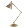 Loftowa lampa biurkowa Saxon - mosiężna