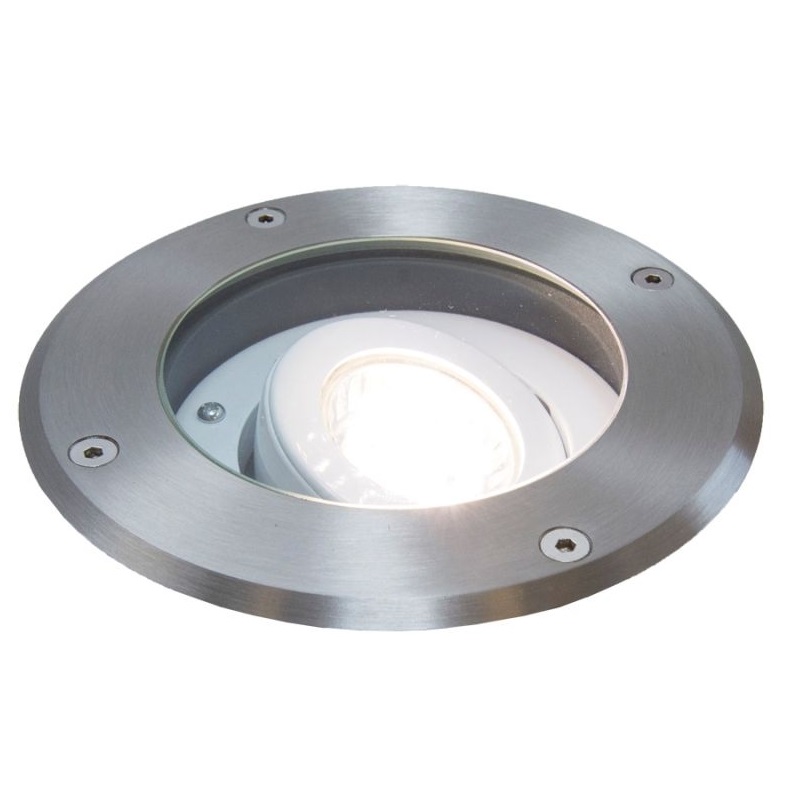 Lampa dogruntowa Mix okrągła IP67 ze stali nierdzewnej z regulowanym kątem świecenia