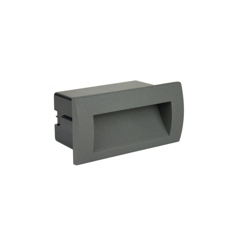 Lampa elewacyjna wpuszczana Mur LED 4W 310lm 3000K IP65 antracyt