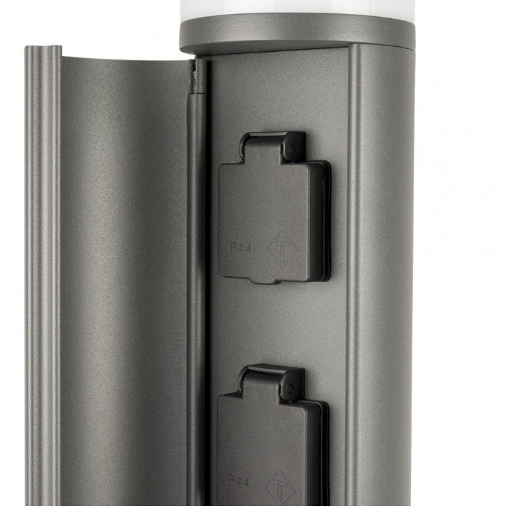 Lampa ogrodowa Elborn z 2 gniazdami IP54 LED G9