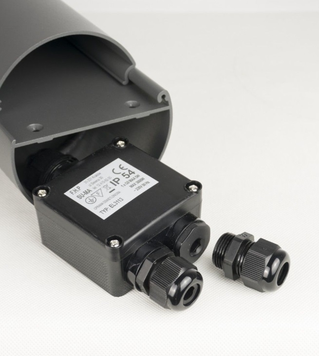 Lampa ogrodowa Elborn z 2 gniazdami IP54 LED G9