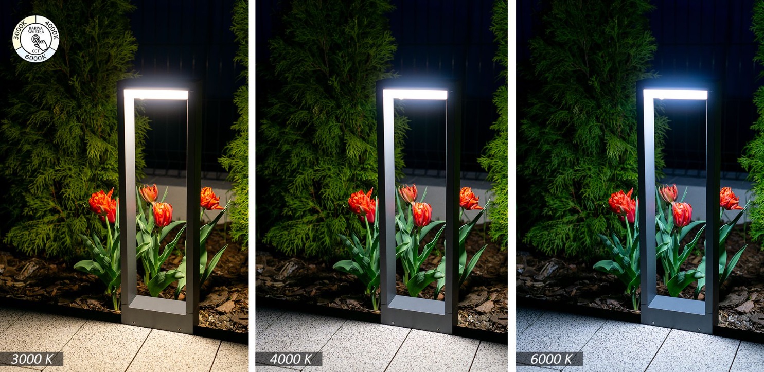 Lampa ogrodowa LED Form 50 antracyt IP54 7W regulowana barwa światła