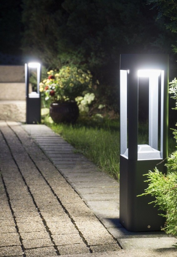 Lampa ogrodowa stojąca Fan 50 IP54 antracyt GX53 aluminiowa