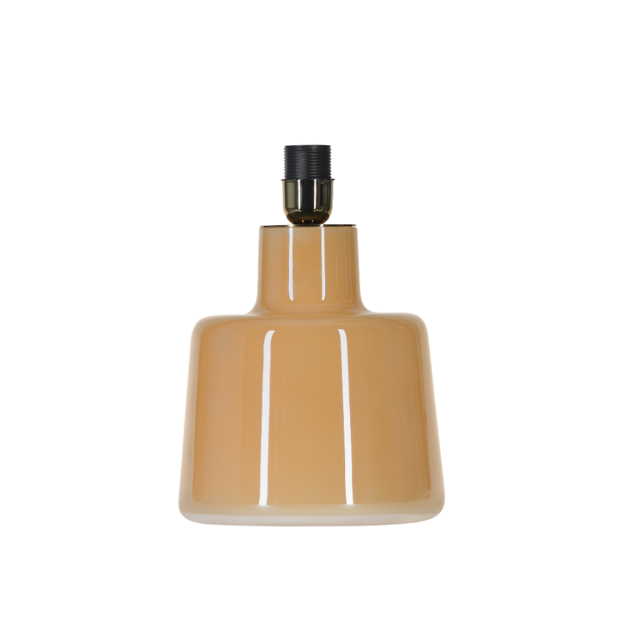 Lampa stołowa Santana Amber 4concepts z białym abażurem i bursztynowym szkłem