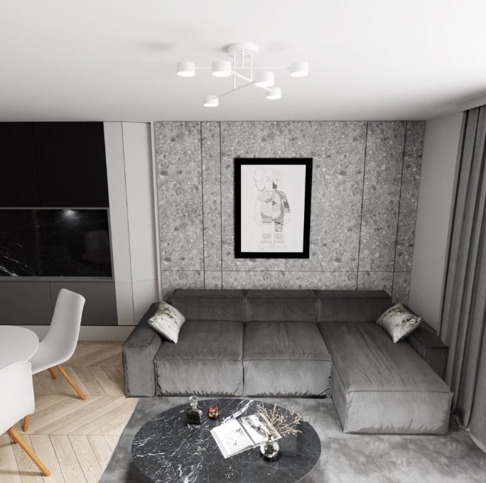 Lampa sufitowa Halo 6 GX53 biała – nowoczesny plafon z 6 punktami światła