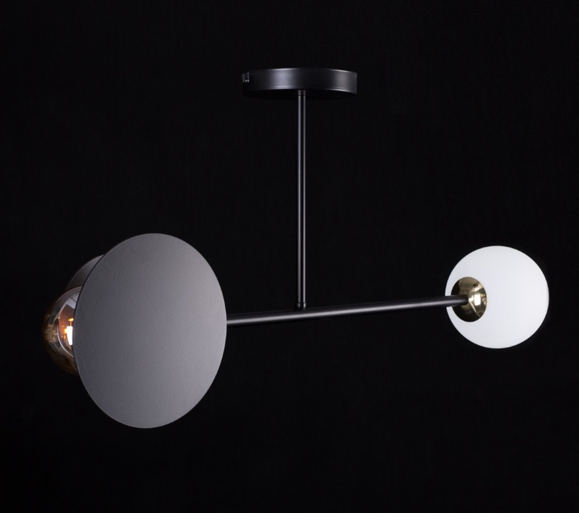 Lampa sufitowa Minerva 2 z dwoma źródłami światła E14 i E27