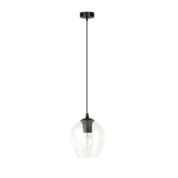 Lampa wisząca Istar ze szklanym, przezroczystym kloszem E27