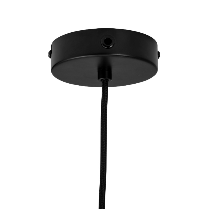 Lampa wisząca Kay 30 w stylu skandynawskim – czarny klosz z białym wnętrzem E27