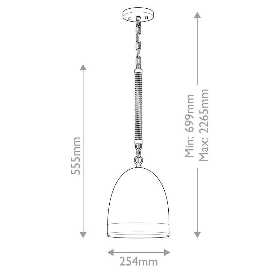 Lampa wisząca Nash biała – ceramiczny klosz, sznur z juty, wykończenie w szczotkowanym mosiądzu, E27 60W IP20