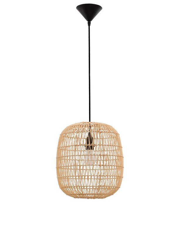 Lampa wisząca rattanowa Zoreli 30 beżowa E27 IP20