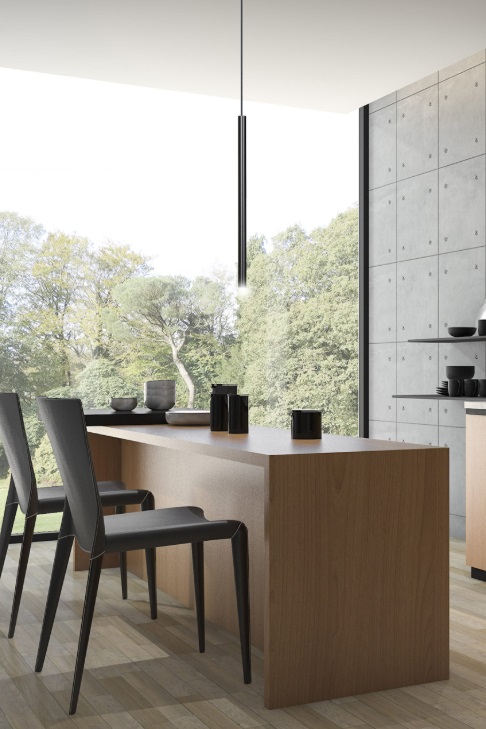 Lampa wisząca Selter czarna – smukła tuba LED G9 8W IP20