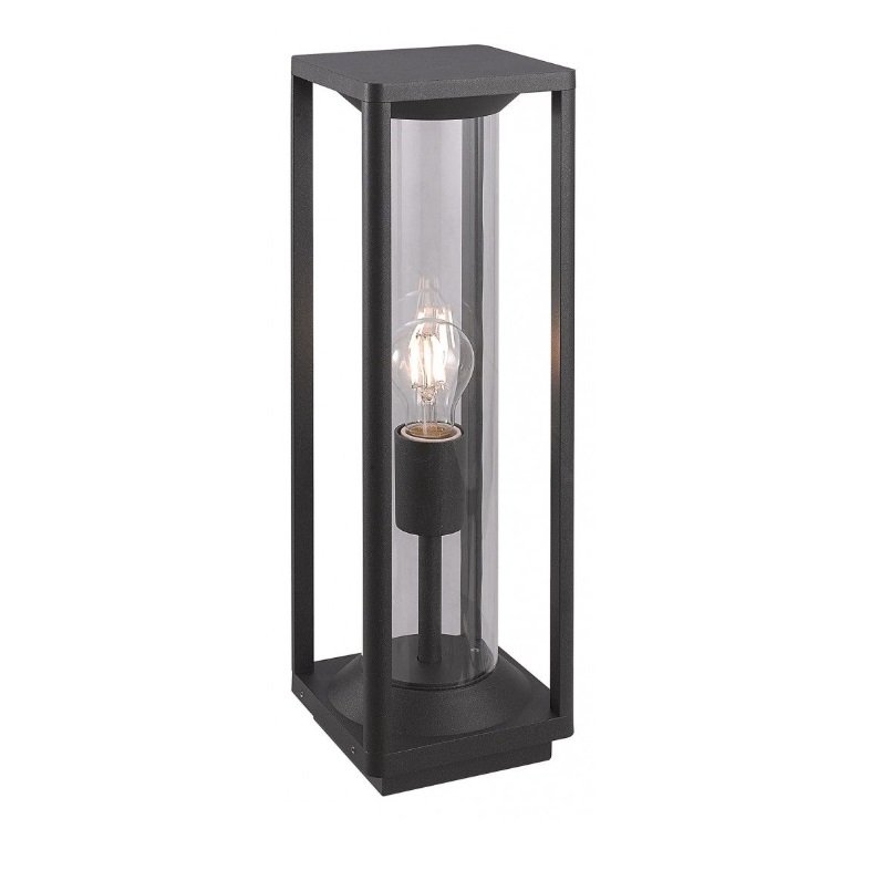 Lampion ogrodowy stojący Porto 50 cm E27 IP65 czarny