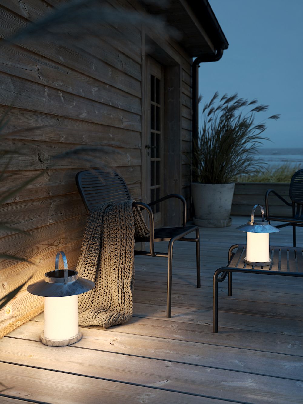 Lampka solarna Temple To-Go M – przenośna lampa LED 3W, ciepłe światło 3000K, IP54