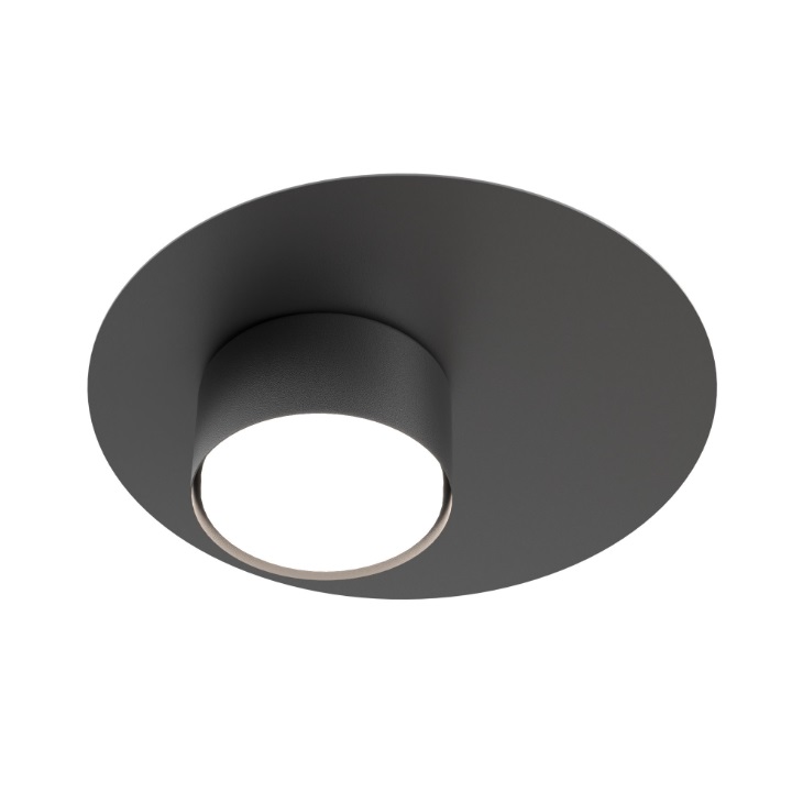 Płaski czarny plafon Bolx GX53 12W IP20
