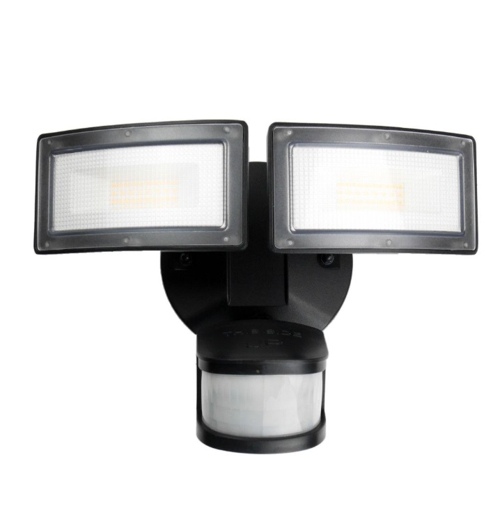 Reflektor LED Duo 36W z czujnikiem ruchu i zmierzchu IP54 – podwójne światło 3000 lm, barwa 4000K