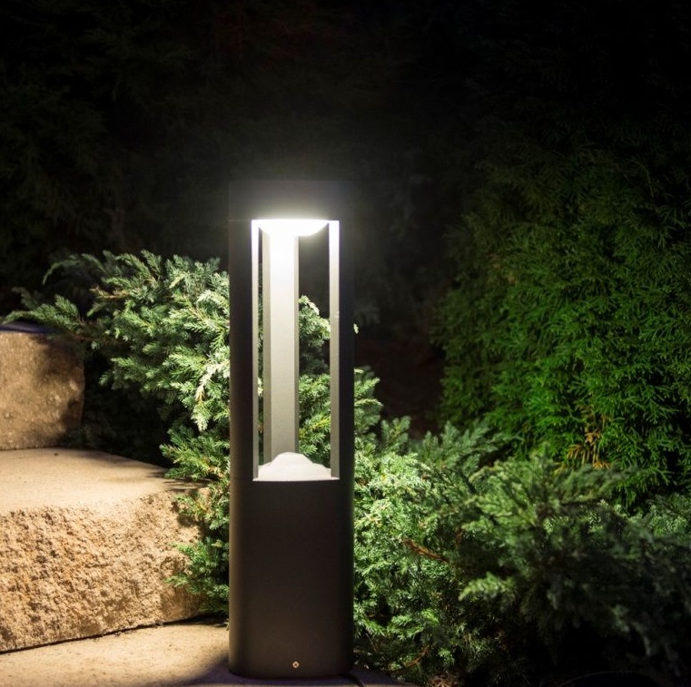 Słupek ogrodowy LED Fan 30 cm IP54 ciemnoszary