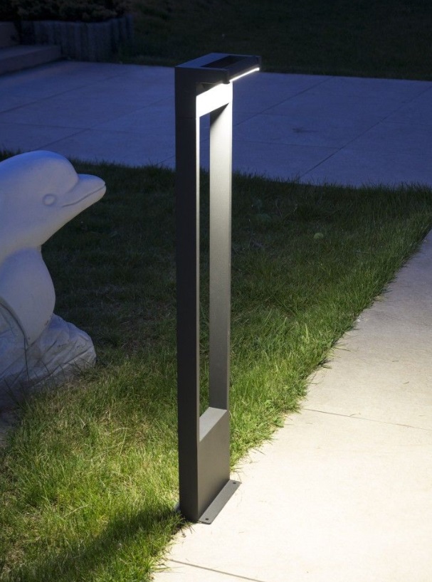 Słupek ogrodowy LED Rota 60 cm antracyt IP54 10W 4000K regulowany