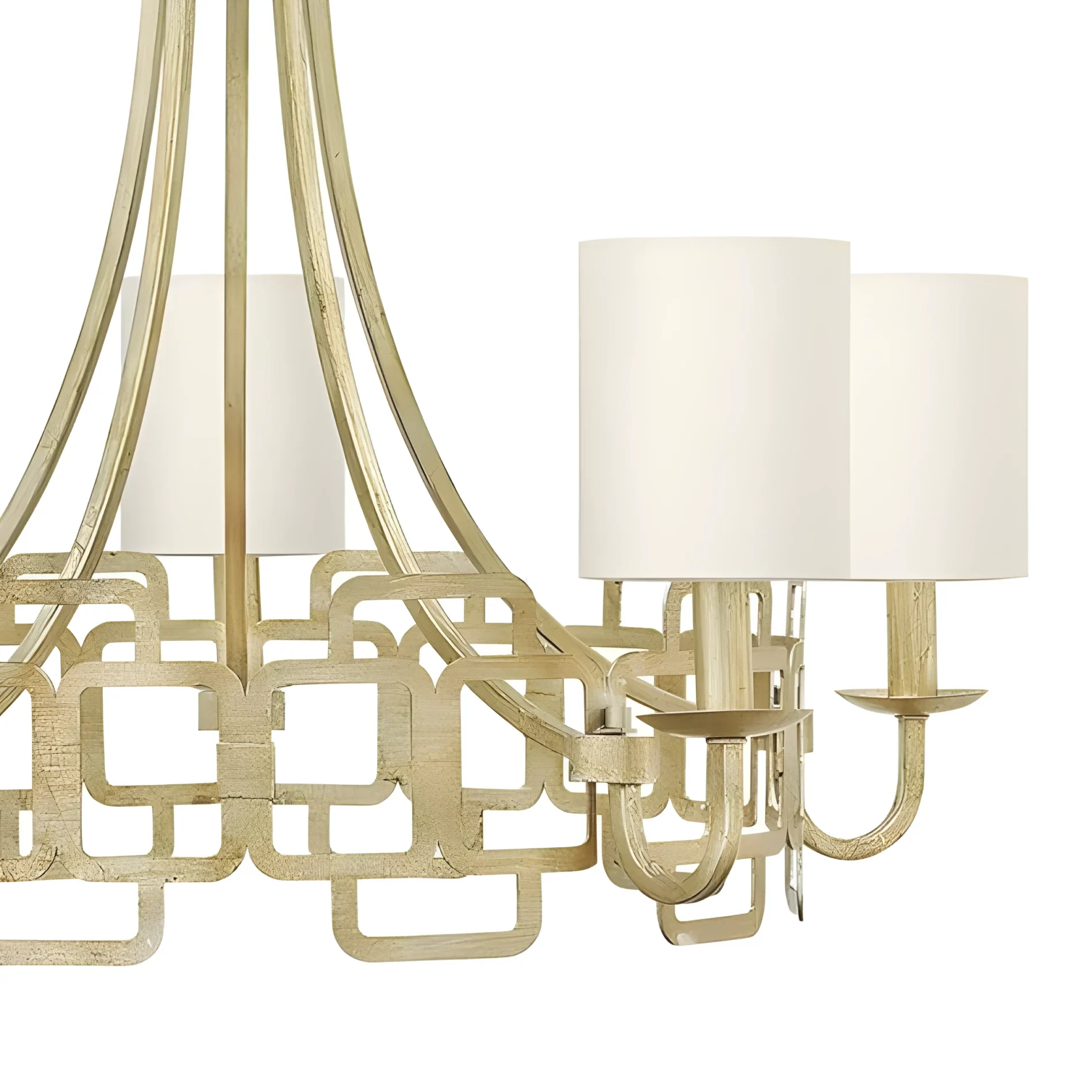 Żyrandol Sabina - kolor biały, srebrny - HK/SABINA5