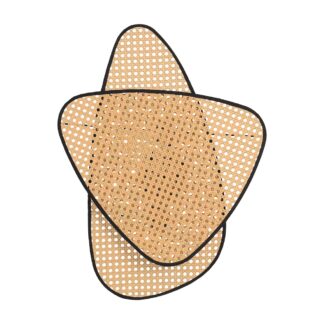 Kinkiet rattanowy Natura Duo w stylu boho z dwoma źródłami światła E27