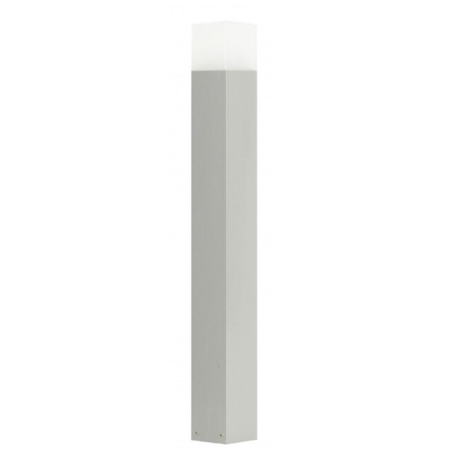 Nowoczesny słupek ogrodowy aluminiowy Cube 85 cm E27 IP44