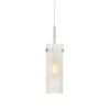 Lampa wisząca Tibia biała z ryflowanego szkła mlecznego