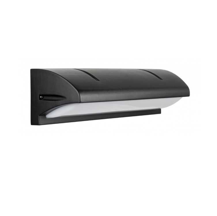 Czarna lampa ścienna zewnętrzna Nelly IP54 z kierunkowym światłem