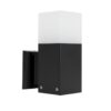 Nowoczesny czarny kinkiet elewacyjny Cube IP44 z aluminium