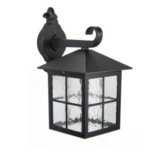 Kinkiet ogrodowy Wenecja IP43 czarny aluminiowy E27