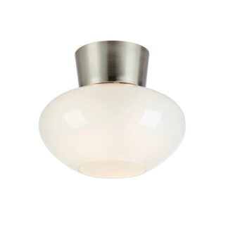 Plafon sufitowy Malaga satynowy nikiel Ø35 cm E27 IP20